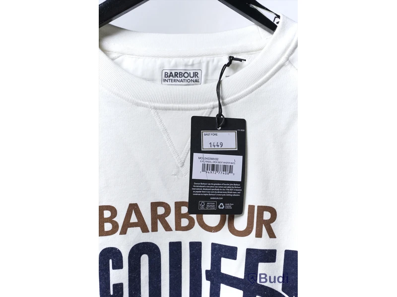 Sweatshirt, strl L - Barbour International, Crewneck. Nypris 1449kr.