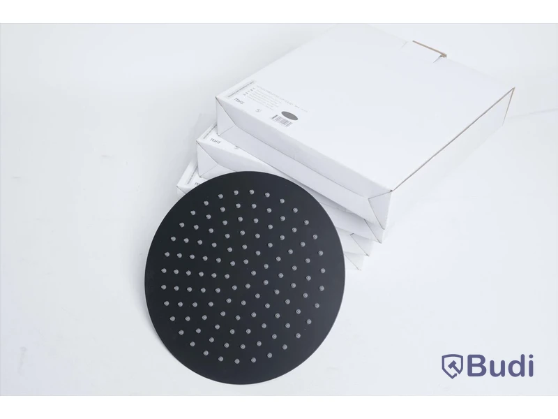 Takduschhuvud 4 st - Hafa Bathroom Mix Slim Round Mattsvart