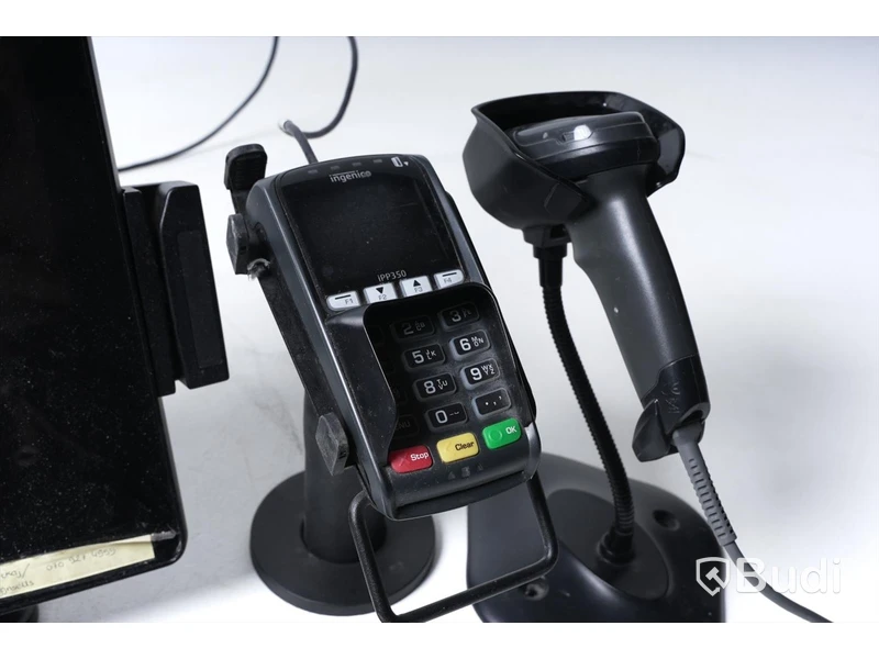 Kassasystem med kvittoskrivare, betalterminal, scanner m.m.