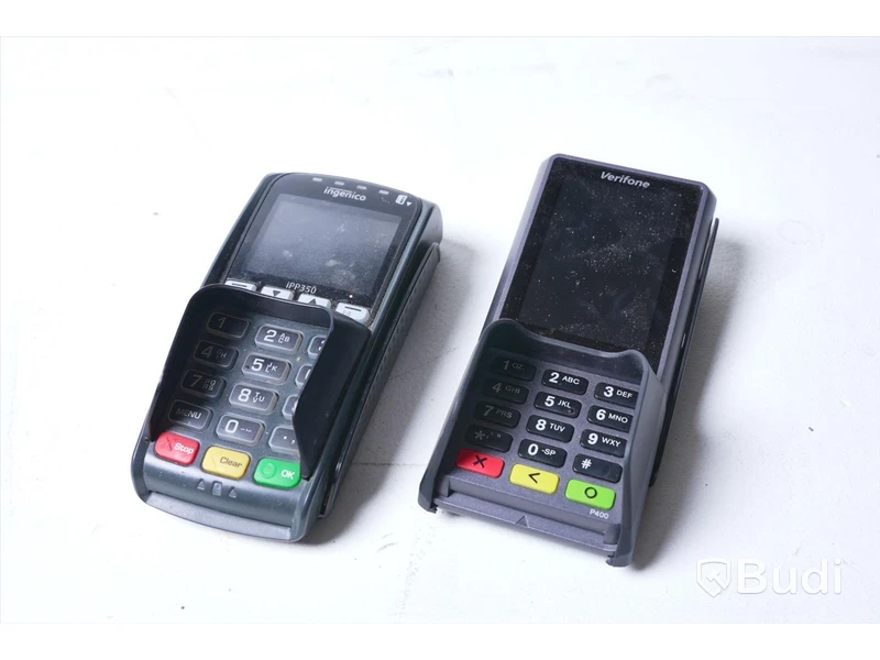 2 st. Kortterminal Ingenico iPP350 och Verifone P400 Plus