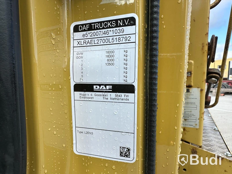 Ny Lastbil Daf LF 260 FA | JOAB Liftdumper överflytt | 2022