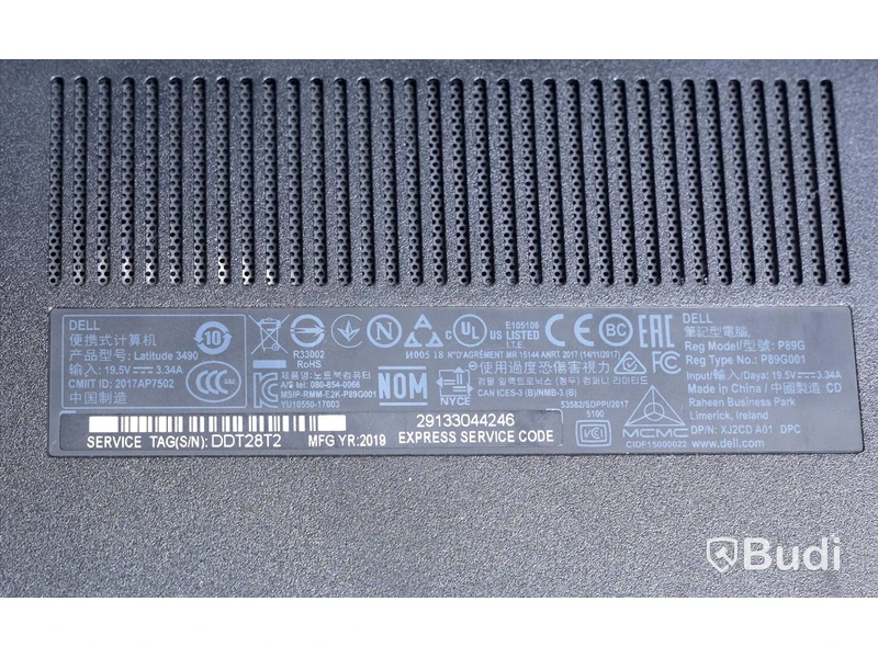Bärbar dator – Dell Latitude 3490, rensad, inget OS