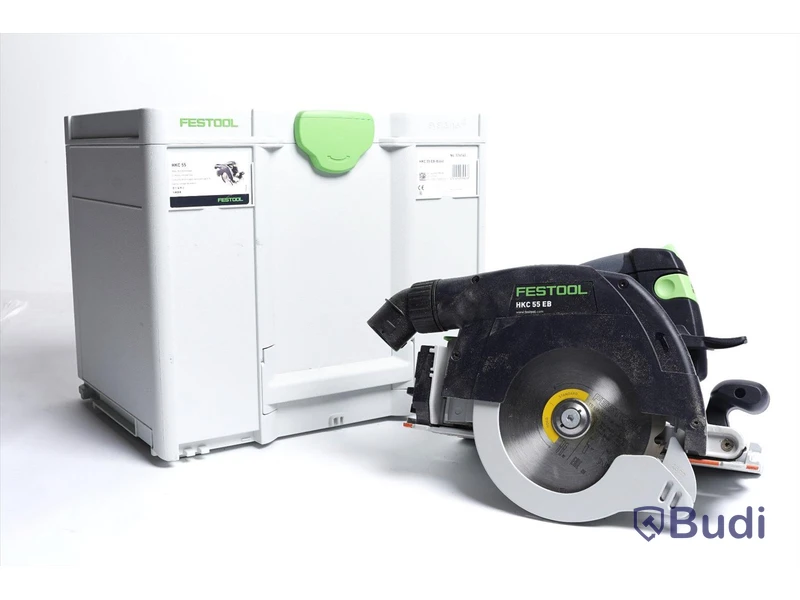 Festool Cirkelsåg 18 V HKC 55 EB - inkl. batteri och förvaringslåda. Nypris ca 7405 kr.