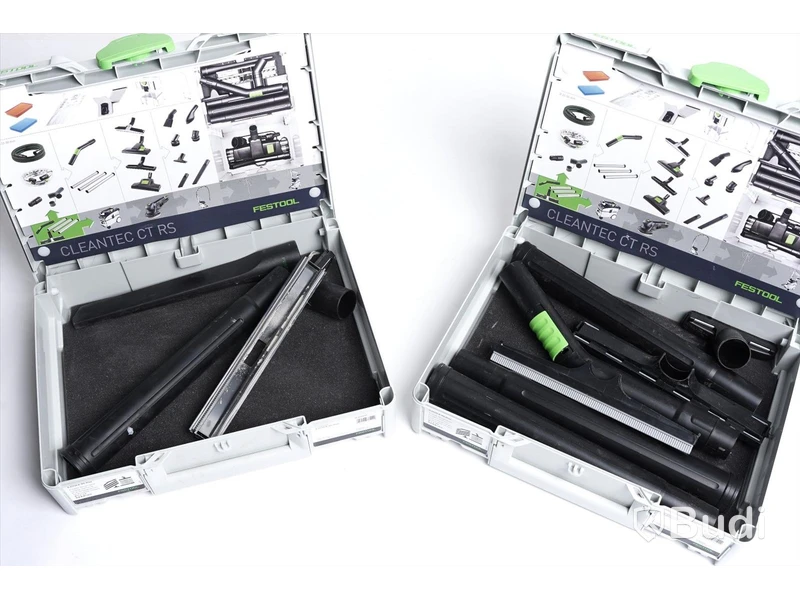 Festool parti med Dammsugare, CT-stoftavskiljare och Rengöringsset Universal. Nypris ca 15136 kr.