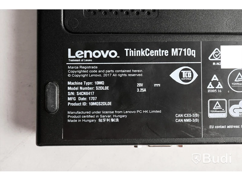 Dator - Lenovo ThinkCentre M710q Tiny, rensad, inget OS, OBS! säljs utan strömkabel