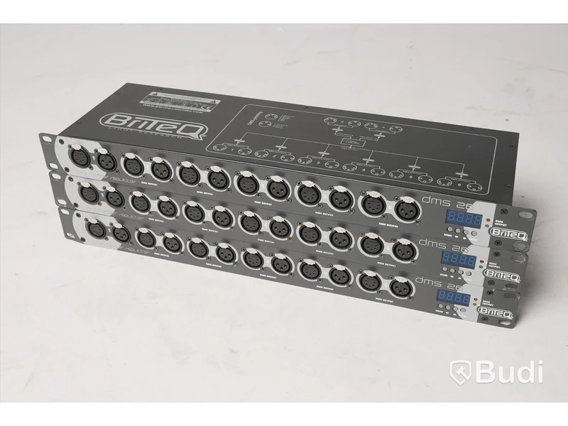 3 st ljuskontrollbord - BriteQ DMS-26, DMX merger splitter, OBS! strömkabel saknas