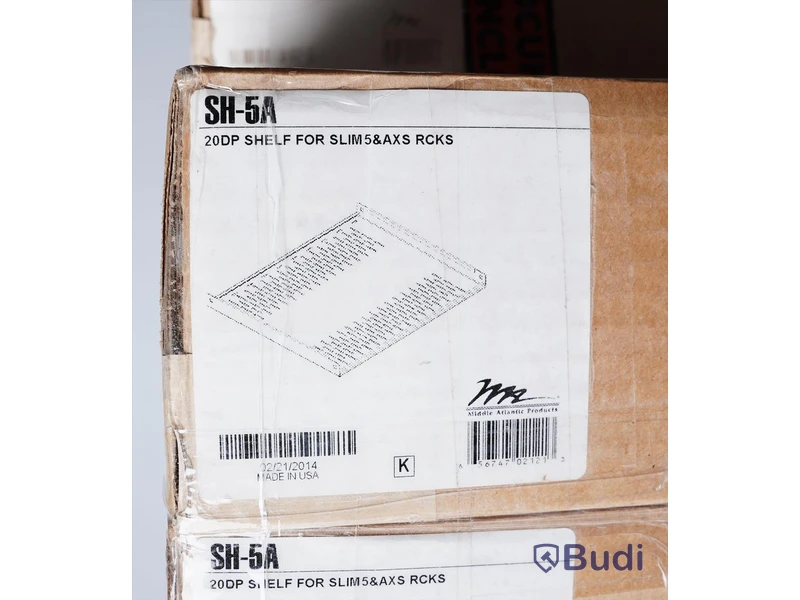 3 st rackhyllor - Middle Atlantic SH-5A 20DP shelf for SLIM5&AXS racks, OBS! delar kan saknas