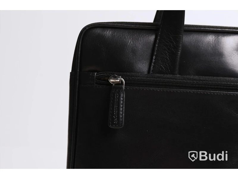 Datorväska i skinn 13 tum - Silkeborg, Black, dbramante1928 - NY - Ord. pris 870 kr