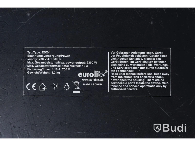 2 st ljuskontroll - Martin 2510 Controller samt Eurolite EDX-1 DMX Dimmer Pack, OBS! endast strömkabel följer med