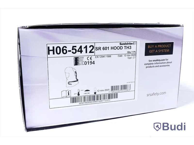 Sundström SR 601 HOOD TH3. -NY. Nypris ca 2380 kr.