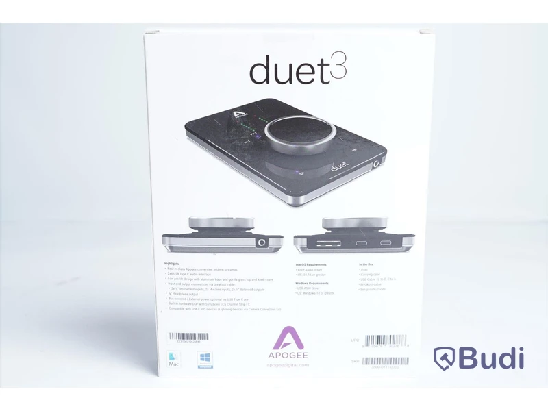 Ljudkort Apogee Duet 3