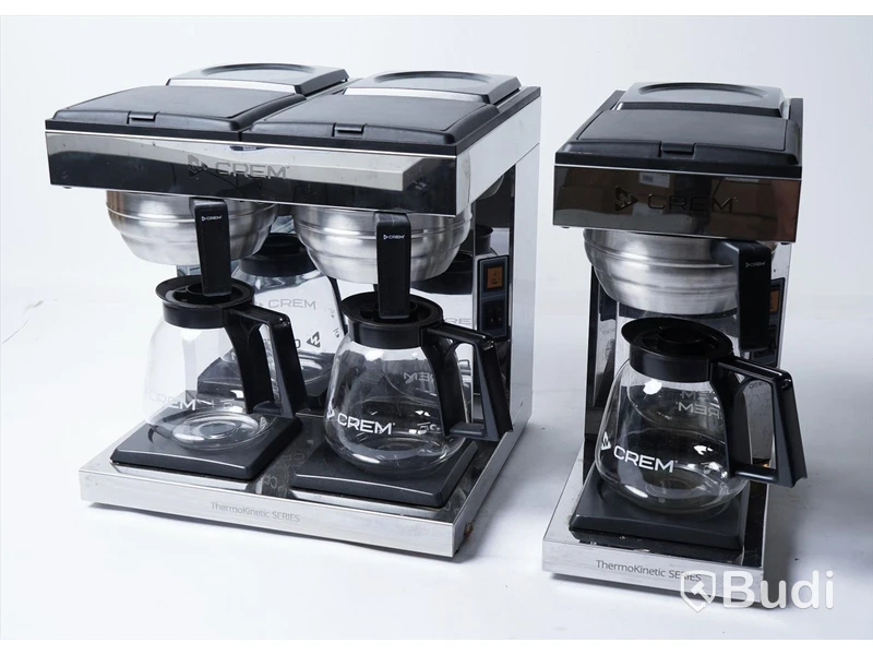 2 st kaffebryggare - Crem Thermokinetic Series 1.8L, M2 och DM4, OBS! strömkabel klippt på dubbelbryggaren