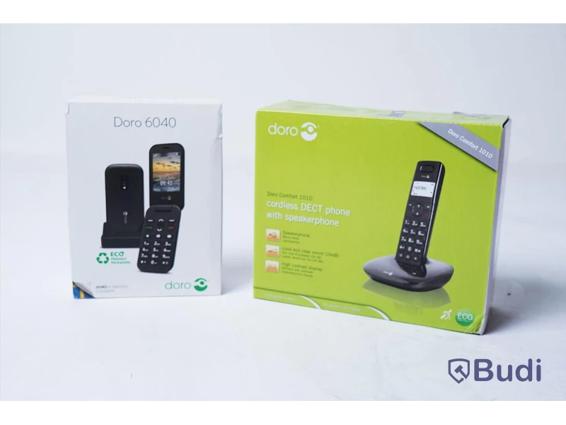 2 st telefoner - Doro 6040 samt Doro Comfort 1010