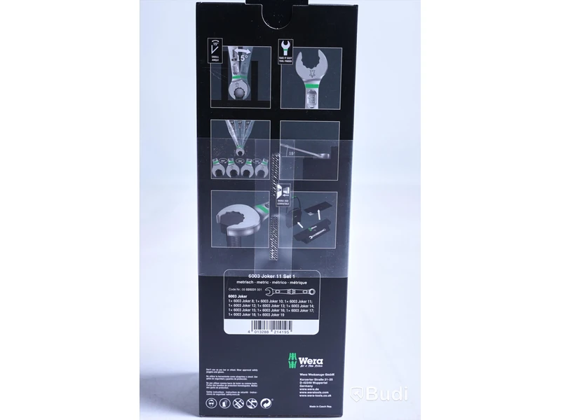 Spärrnyckelset - Wera 6003 Joker 11 set 1. Nypris ca 2000 kr. Ny, Obruten förpackning.