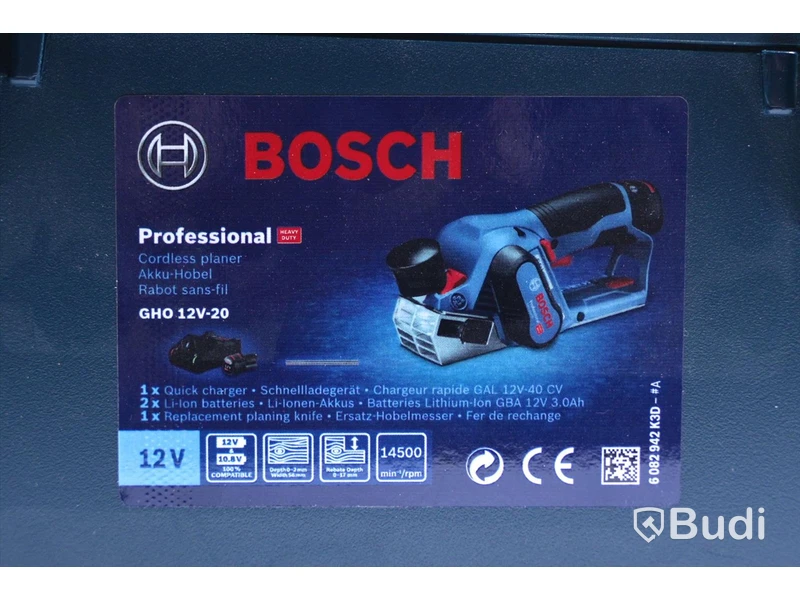 Sladdlös hyvel - Bosch Professional GHO 12V-20. Nypris ca 3500 kr. Ny, Obruten förpackning.