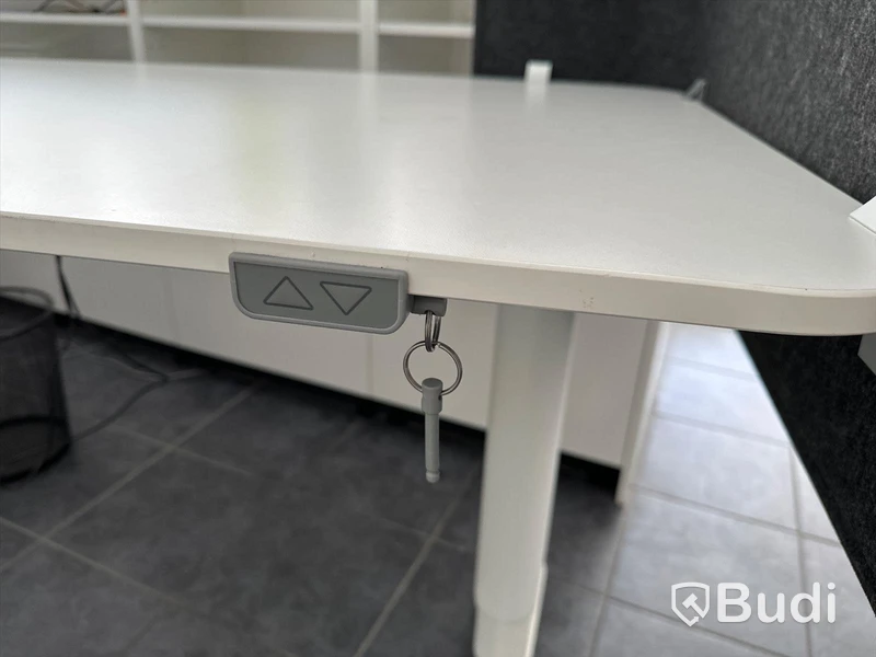 Elektriskt höj- och sänkbart skrivbord, 160 cm bredd, 80 cm djup