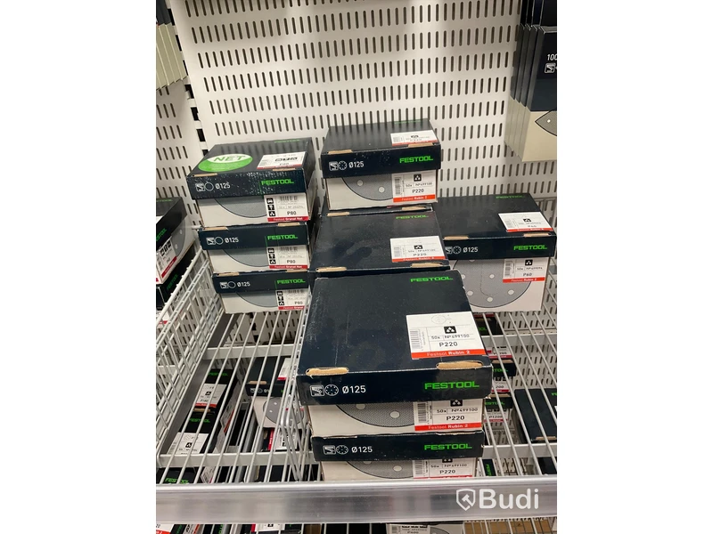 Parti med diverse Slippapper, FESTOOL. Ord. pris: 29 511 kr exkl. moms
