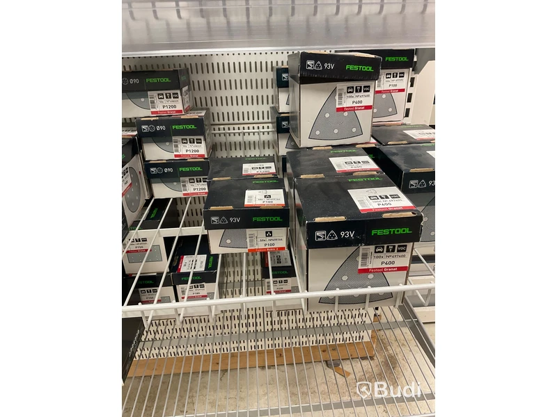 Parti med diverse Slippapper, FESTOOL. Ord. pris: 29 511 kr exkl. moms