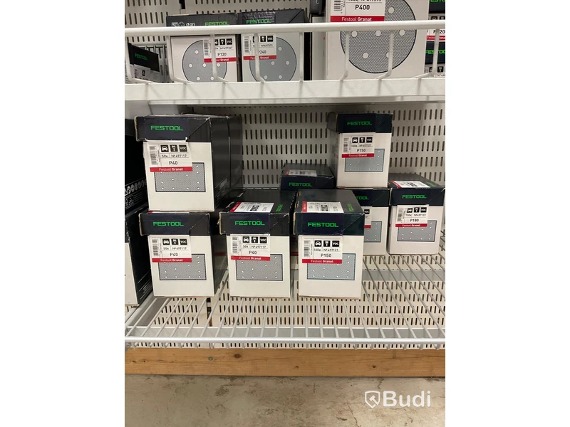 Parti med diverse Slippapper, FESTOOL. Ord. pris: 29 511 kr exkl. moms