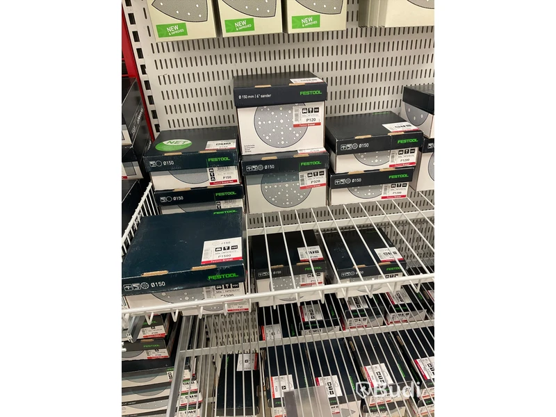 Parti med diverse slippapper, FESTOOL. Ord. pris: 28 655 kr exkl. moms