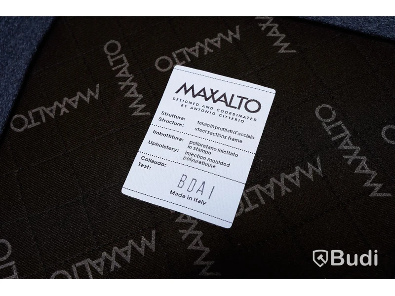 Stol - Maxalto Febo, sits i grå textil, ordpris: fr. 25.000 kr
