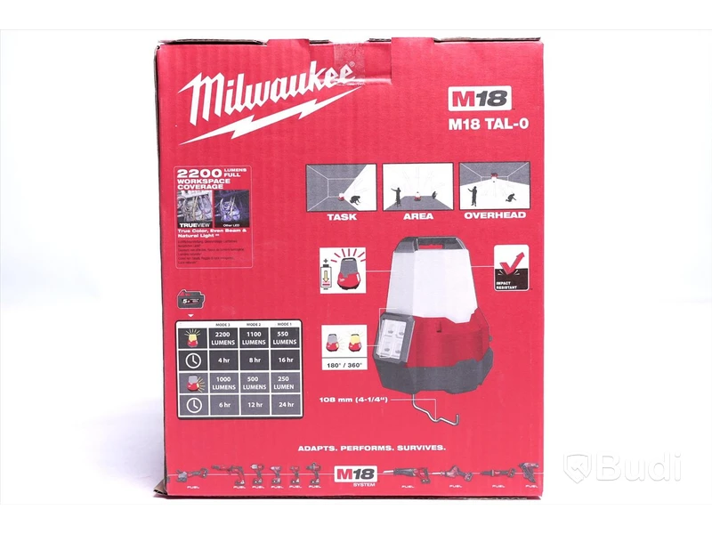 Arbetslampa - Milwaukee M18 TAL-0. Nypris ca 2500 kr. Ny.