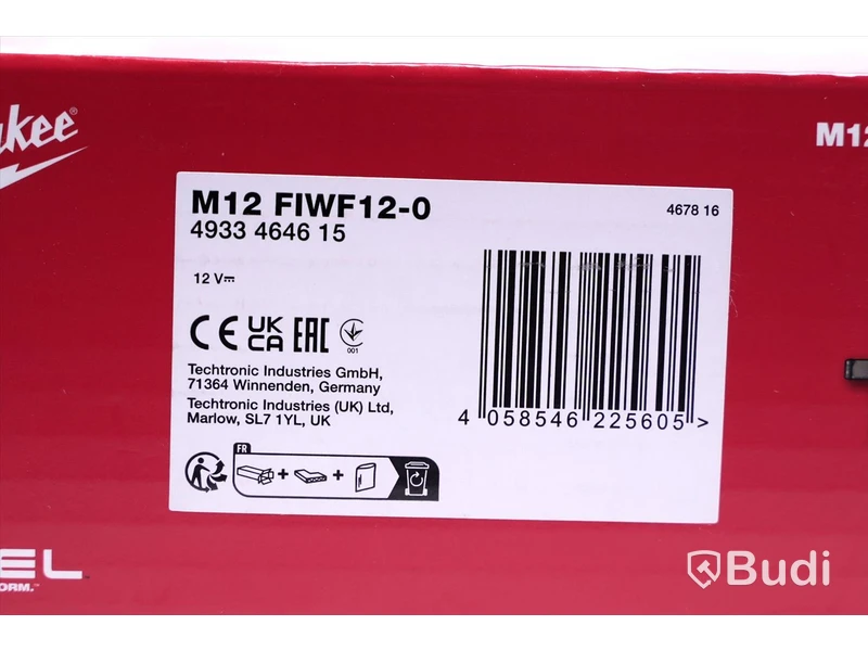 Mutterdragare - Milwaukee M12 FIWF12-0. Nypris ca 6000 kr. Ny.