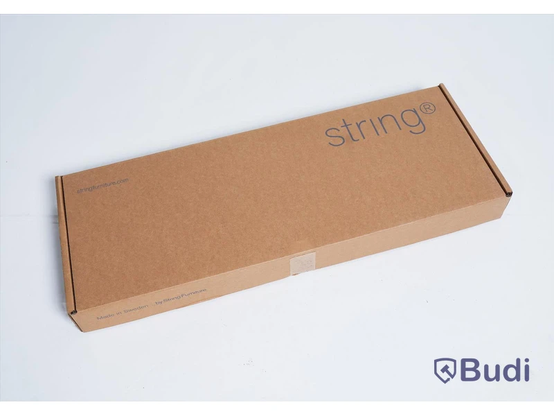 Hylla - STRING Shelf High Edge Metal 78x30, svart. Ordpris: 795 kr
