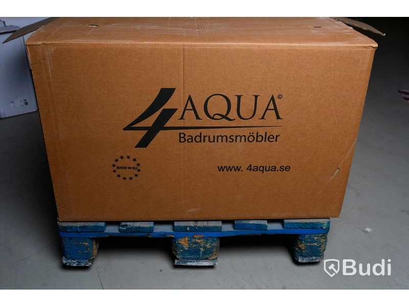 Tvättställsskåp - 4Aqua Slim, svart ek, OBS! referensbild, endast tvättställsskåp ingår
