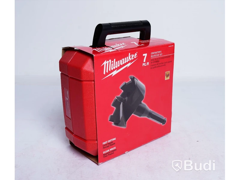 Borrsats - Milwaukee Contractors Selfeed Bit Set, 49220130, 7-delar. Nypris ca 3000 kr. Ny, Obruten förpackning.