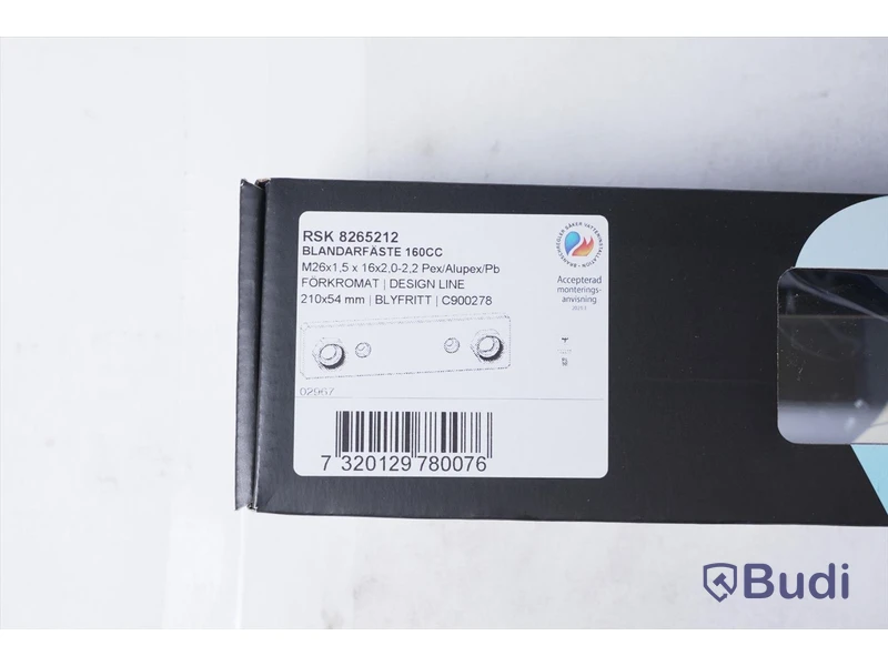 Dusch- och badkarsblandare - Tapwell EVM026-160 krom, nypris ca. 3000 kr.