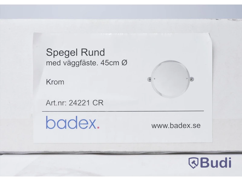 Spegel - Badex Haga rund spegel, krom