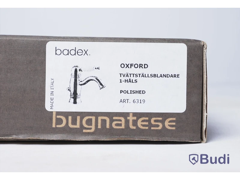 Tvättställsblandare - Bugnatese Oxford, mässing, nypris ca. 5000 kr. OBS! tecken på användning