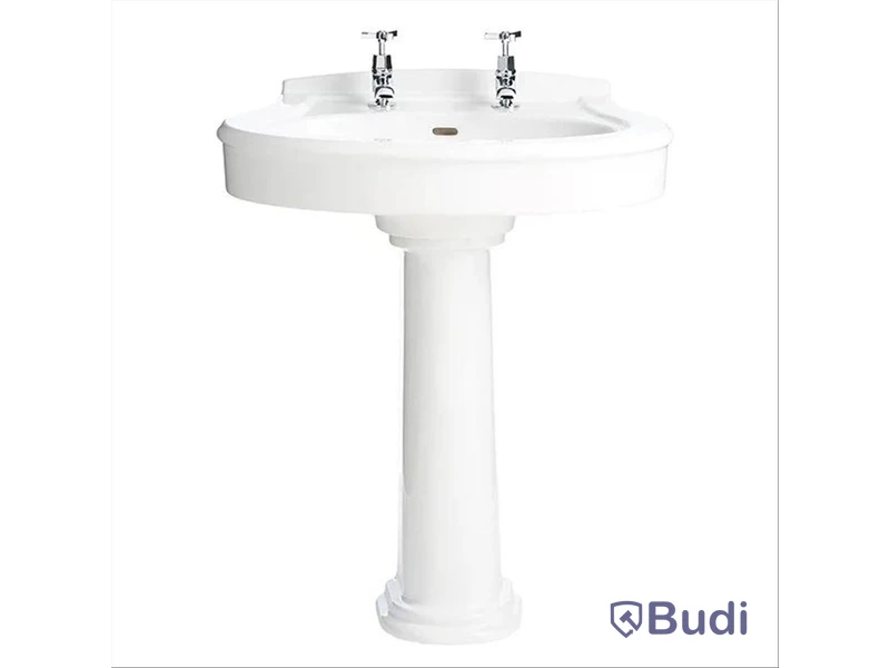 Handfat samt pelare - Heritage Claverton basin PCLW051 samt Heritage Granley Pedestal Tall PGRW10, nypris ca. 5000. OBS! referensbild, blandare ingår ej