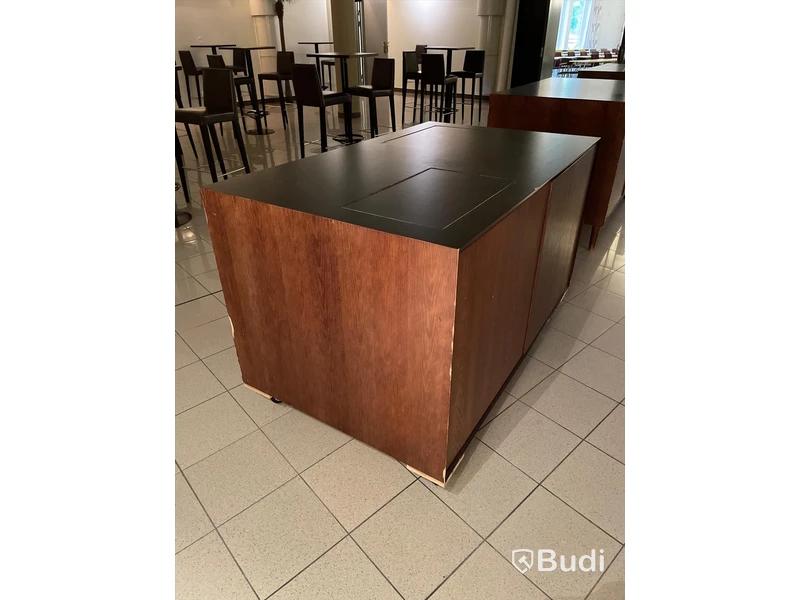 Buffebord på hjul, 150x91x94 cm