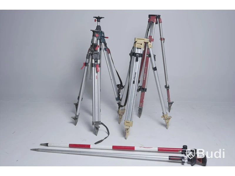 Diverse stativ bl.a. Leica, Bosch, Hilti