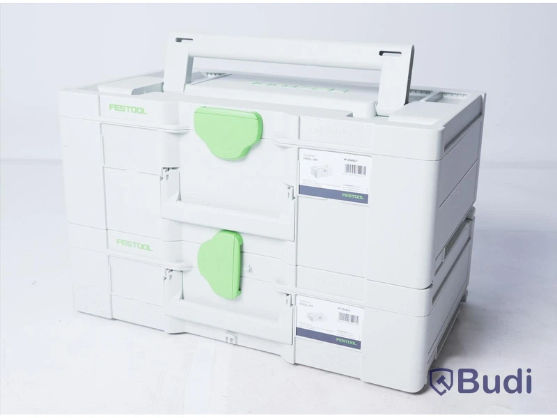 2st stapelbara verktygslådor - Festool SYS3 L 187 samt SYS3 L 137