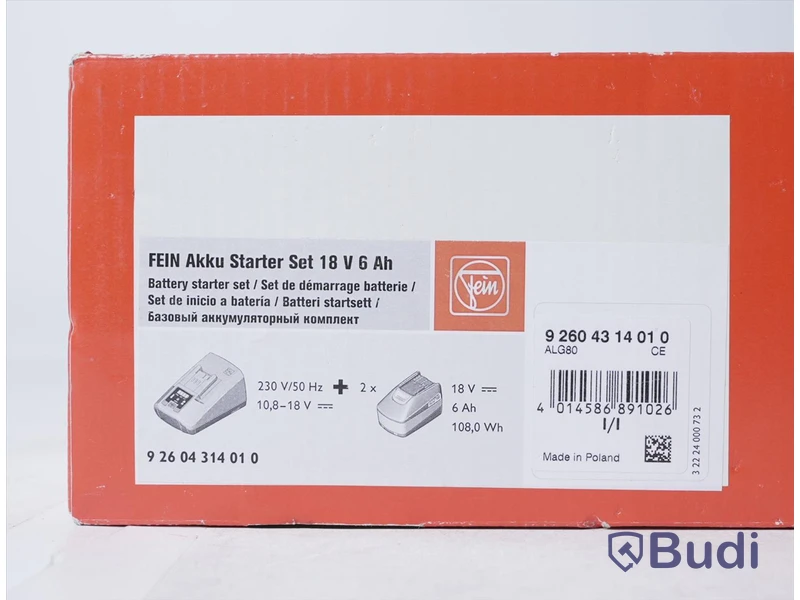 Verktygsbatteri set - Fein Akku Starter Set. Nypris ca 2500 kr. Ny, Obruten förpackning.