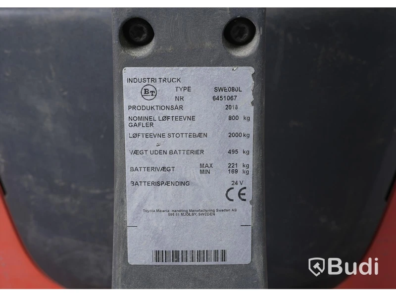 Truck - BT Staxio SWE080L