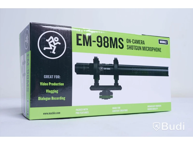 Mikrofon - Mackie EM-98MS On-Camera Shotgun Microphone. Ny.