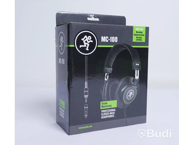 2 st hörlurar - Mackie MC-150 och MC-100 Professional Closed-Back Headphones. Ny.