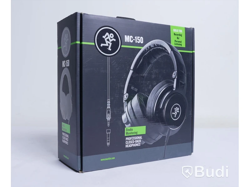 2 st hörlurar - Mackie MC-150 och MC-100 Professional Closed-Back Headphones. Ny.