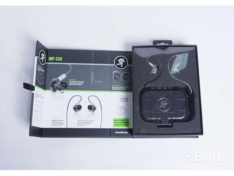 Hörlurar - Mackie MP-320 Professional In-ear Monitors. Ny.