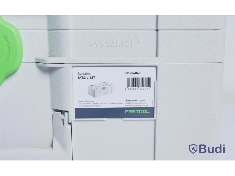 3st stapelbara verktygslådor - Festool Systainer SYS3 L 237, 137 och 187. OBS! tecken på användning