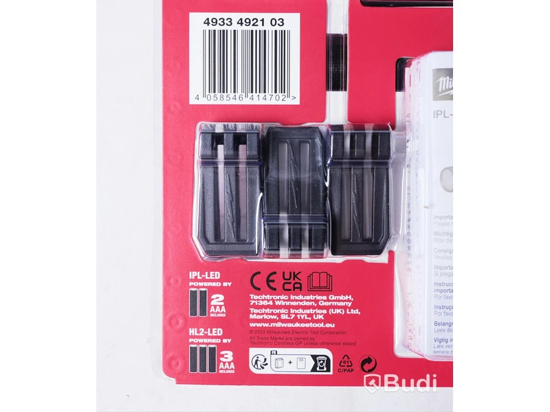 Lampset, 2st - Milwaukee 4933492103, HL2IPL-LED. Totalt värde ca 1500kr. Ny, Obruten förpackning.