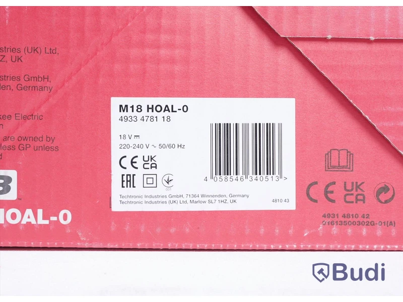 Arbetslampa samt laddare - Milwaukee M18 HOAL-0 samt M12-18FC laddare. Totalt värde ca 3200 kr. Ny. OBS! batteri ingår ej