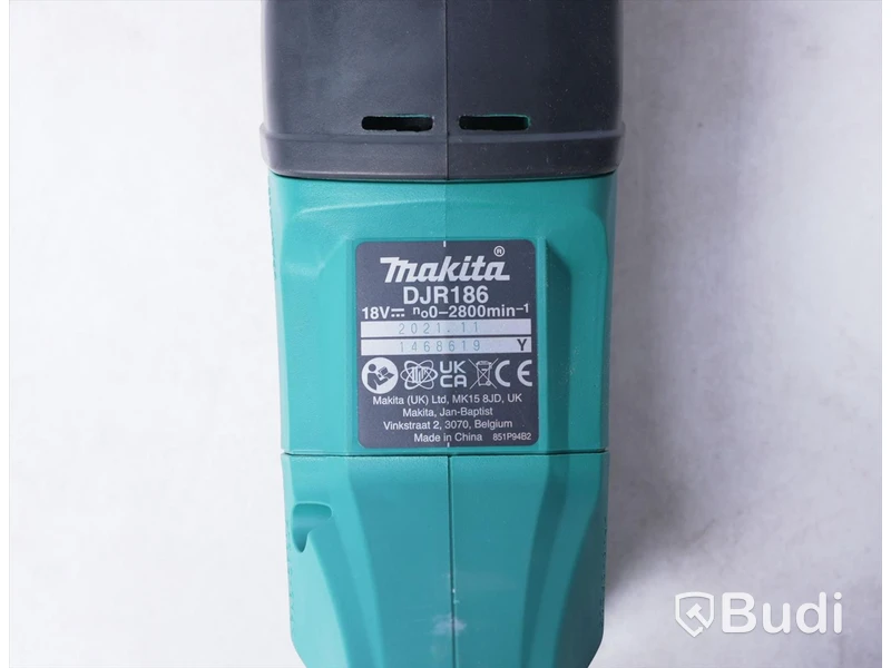 Tigersåg, laddare samt batteri - Makita DJR186, DC18RC laddare samt BL1830B 18V 3,0Ah batteri. Totalt värde ca 4900 kr.