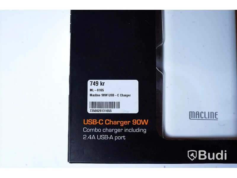 Laddare 2st - MACLINE, 90W, USB-C och 2,4 USB-A Port