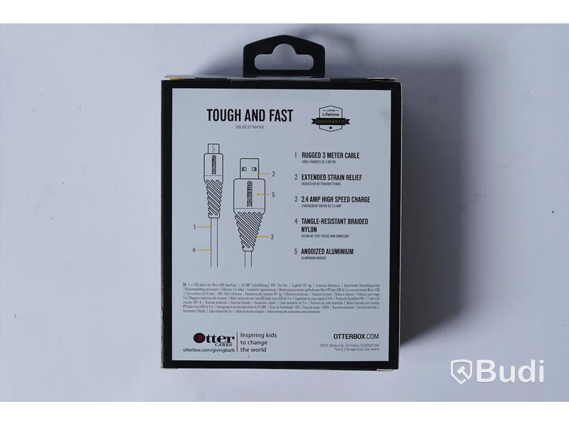 4st, Otterbox - 3m Micro USB till USB a