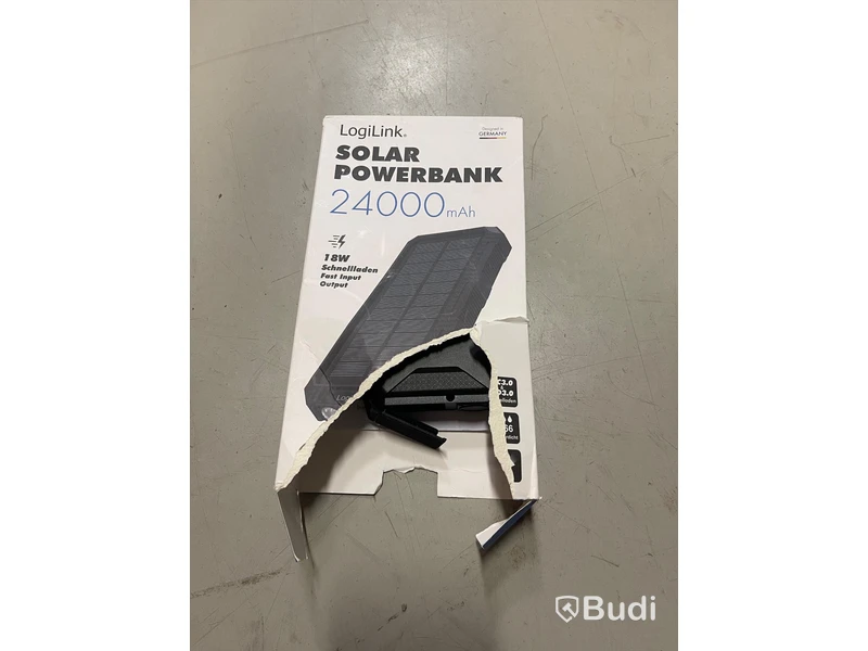 Powerbank Outdoor Solar 24000 mAh Svart